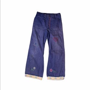 Unique Hand Embroidered/Tailored WideLeg Jeans